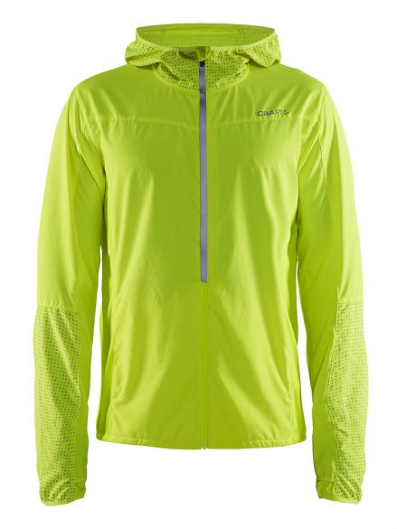 Craft Brilliant 2.0 hood hardloopjack geel men 1905418-851000