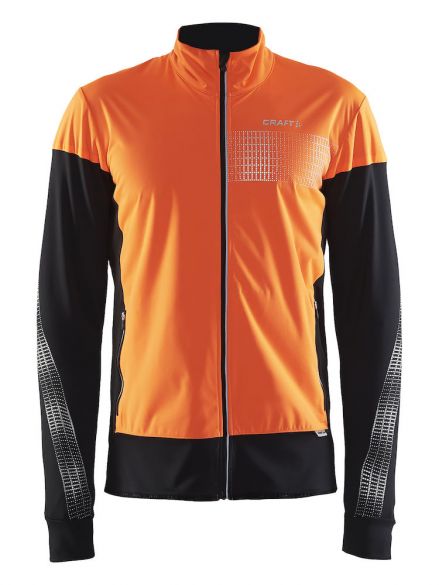 Craft Brilliant 2.0 warm hardloopjack oranje heren 1905420-576999