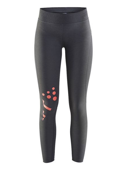 Craft Delta 2.0 tight hardloopbroek grijs dames 1905425-975801
