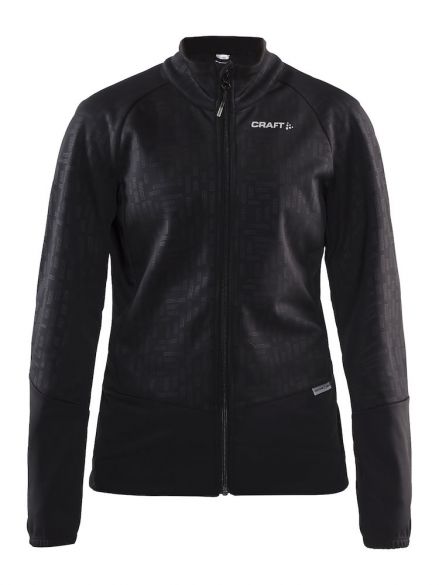 Craft rime jacket zwart dames 1905444-999000