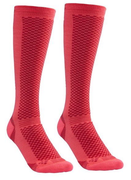 Craft warm hoge sokken roze 2-pack 1905545-801452