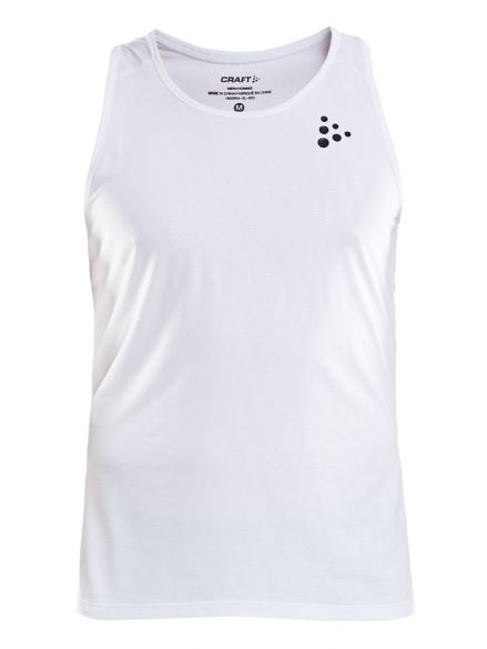 Craft Shade mouwloos hardloopshirt wit heren 1905854-900999