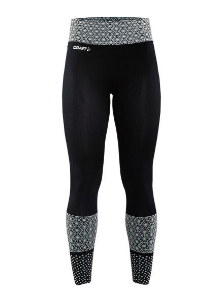 Craft Core block tight hardloopbroek zwart/wit dames 1905966-999900