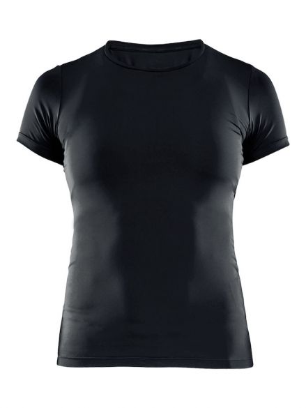 Craft Essential korte mouw ondershirt zwart dames 1906049-999000