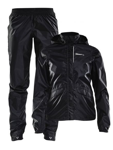 Craft Transit regenpak set zwart dames 1906071-999000-vrr