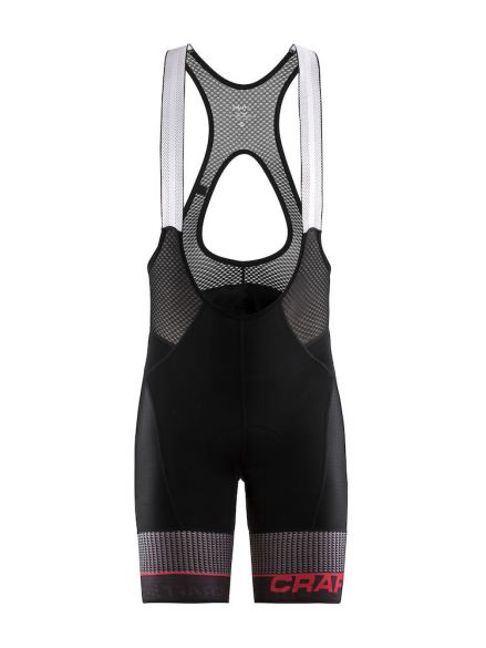 Craft Route bibshort zwart/rood heren 1906091-999430-VRR