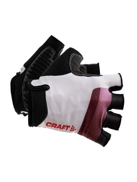 Craft Go fietshandschoenen wit/rood unisex 1906148-900430