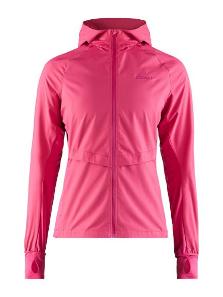 Craft Urban run hood hardloopjack roze dames 1906435-720000