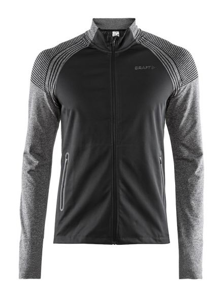 Craft Urban run fuseknit hardloopjack zwart/grijs heren 1906446-999975