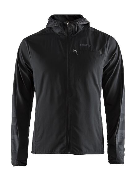 Craft Urban run hood hardloopjack zwart heren 1906447-999995