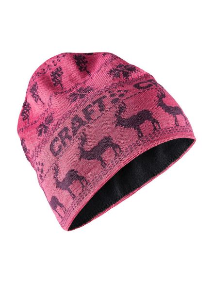 Craft Retro knit muts roze 1906511-720785-VRR