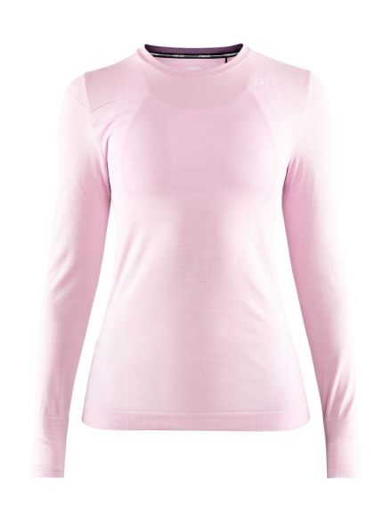Craft Fuseknit comfort lange mouw ondershirt lichtroze dames 1906592-705200