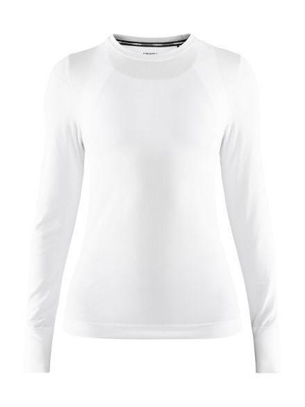 Craft Fuseknit comfort lange mouw ondershirt wit dames 1906592-B00000