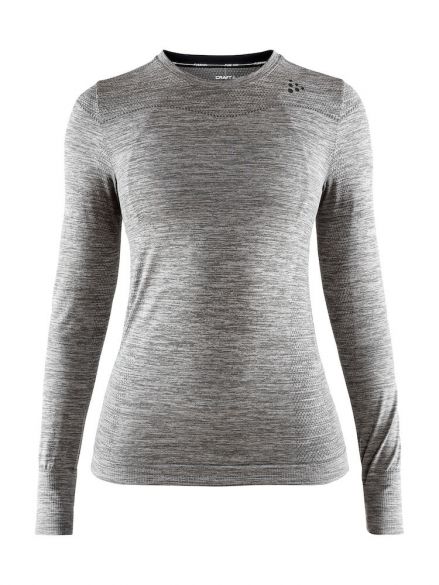 Craft Fuseknit comfort lange mouw ondershirt grijs dames 1906592-975000