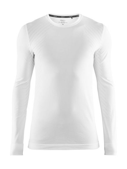 Craft Fuseknit comfort lange mouw ondershirt wit heren 1906600-B00000
