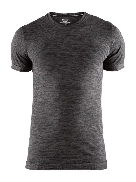 Craft Fuseknit comfort korte mouw ondershirt donkergrijs heren 1906601-998000