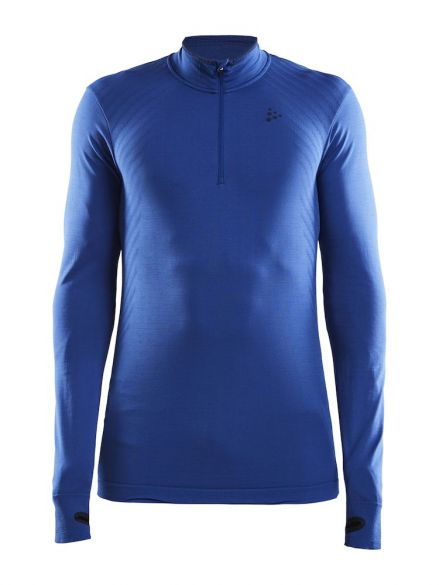 Craft Fuseknit comfort zip lange mouw ondershirt blauw heren 1906602-360000