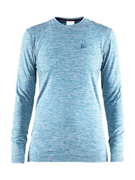 Craft Warm comfort lange mouw ondershirt blauw dames 1906606-677200