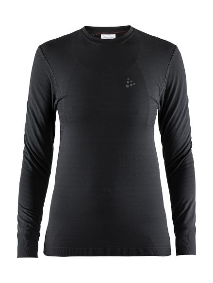 Craft Warm comfort lange mouw ondershirt zwart dames 1906606-999000