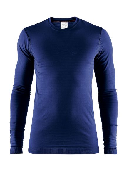 Craft Warm comfort lange mouw ondershirt maritime blauw heren 1906608-391000