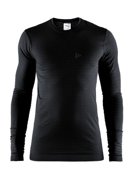 Craft Warm comfort lange mouw ondershirt zwart heren 1906608-999000_VRR