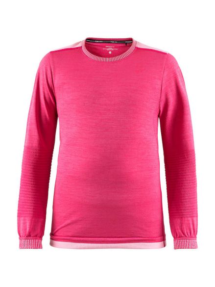 Craft Fuseknit comfort lange mouw ondershirt roze kind/junior 1906633-720705