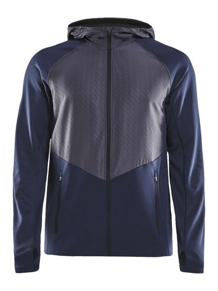 Craft Charge Sweat hood hardloopjack blauw heren 1907722-396995