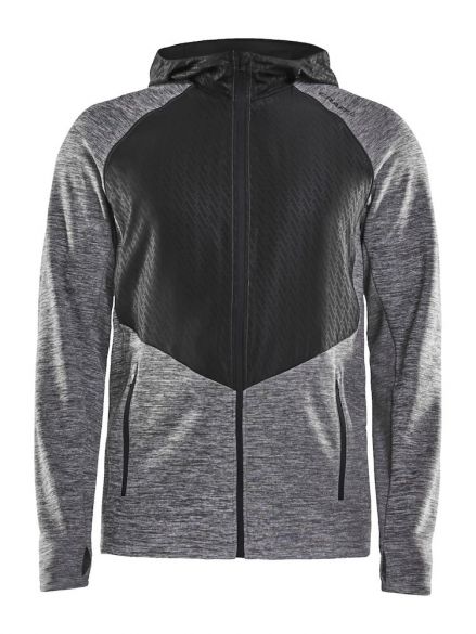 Craft Charge Sweat hood hardloopjack grijs heren 1907722-975999
