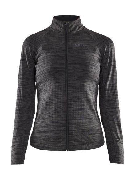 Craft Ideal Thermal fietsshirt lange mouw zwart/grijs dames 1907821-998000VRR