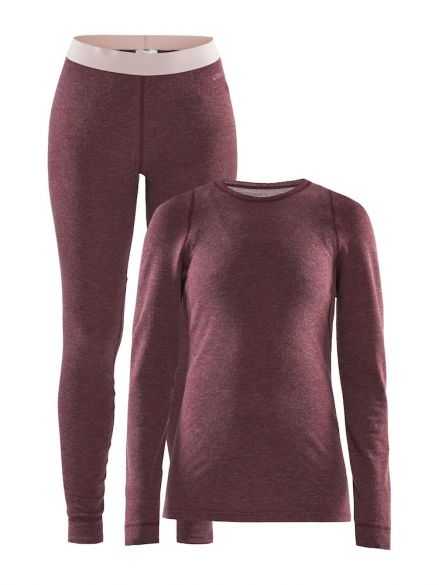 Craft Merino 180 onderkleding voordeelset rood dames 1907887-488200