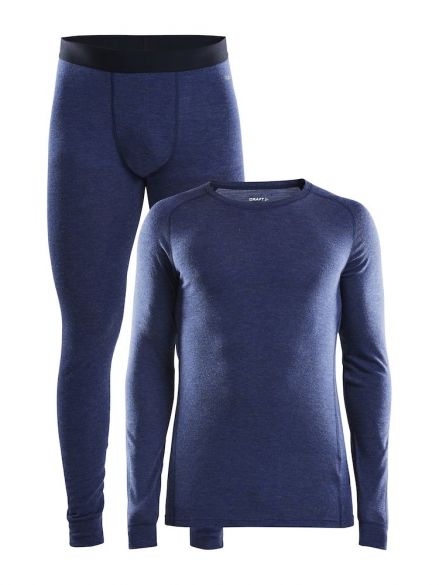 Craft Merino 180 onderkleding voordeelset blauw heren 1907888-360200