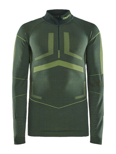 Craft Active Intensity zip lange mouw ondershirt groen heren 1907934-675618