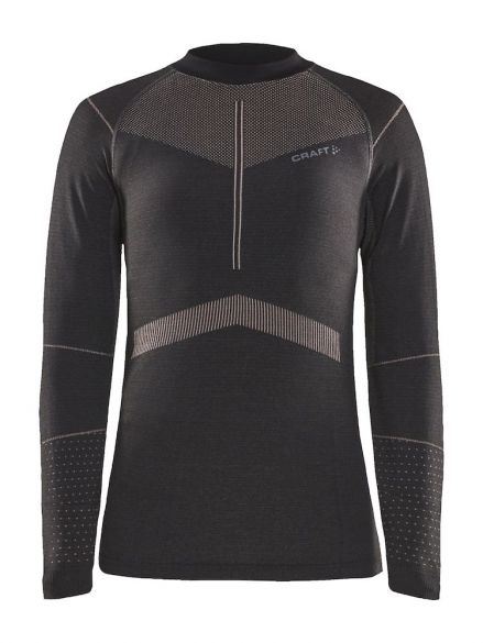 Craft Active Intensity CN lange mouw ondershirt zwart/roze dames 1907937-995704