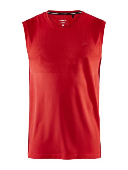 Craft Fuseknit light mouwloos ondershirt rood heren 1908842-430000