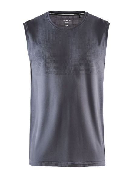 Craft Fuseknit light mouwloos ondershirt grijs heren 1908842-985000