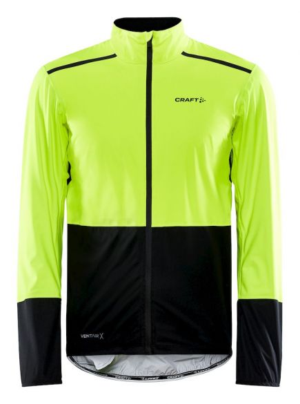 Craft Advanced Endurance Hydro fietsjack zwart/geel heren 1910525-851999