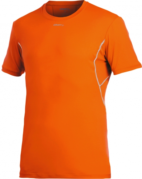 Craft Stay cool mesh ondershirt korte mouw oranje heren 193678-1576