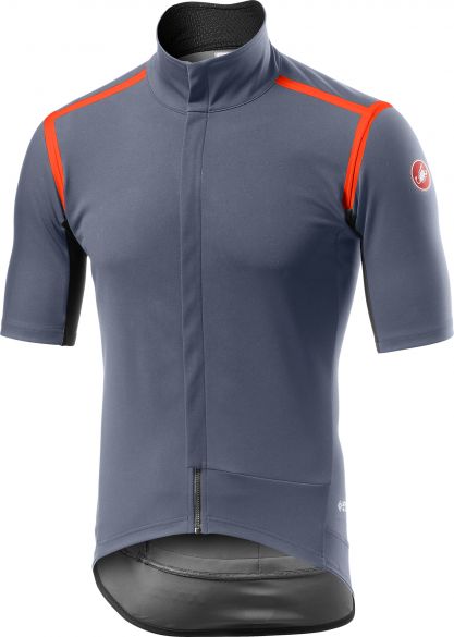 Castelli Gabba RoS korte mouw fietsshirt dark steel blauw heren 19502-070