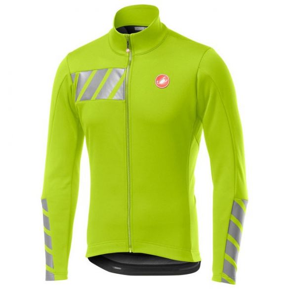 Castelli Raddoppia 2 jacket geel fluo heren 19506-032