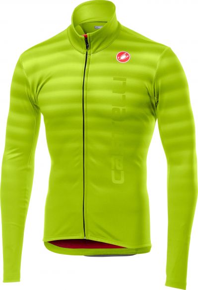 Castelli Scossa FZ fietsshirt lange mouw geel fluo heren 19510-032