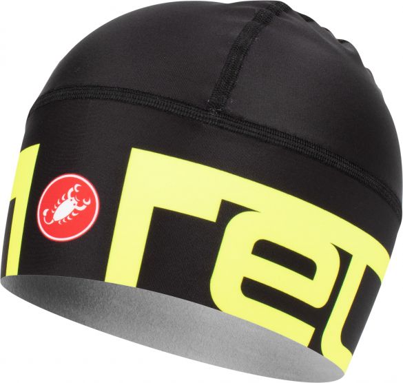 Castelli Viva 2 thermo skully helmmuts zwart/geel heren 19533-010