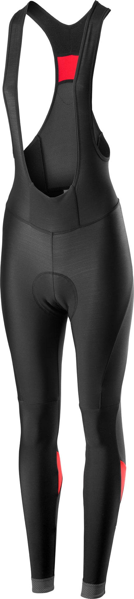 Castelli Velocissima bibtight zwart/rood dames 19544-231