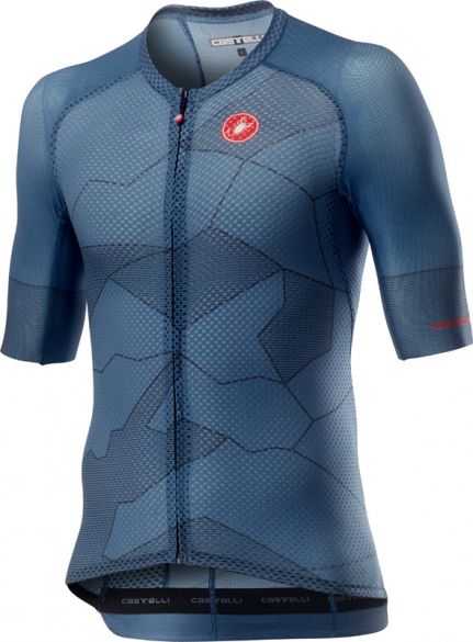 Castelli Climber's 3.0 korte mouw fietsshirt blauw heren 20012-062