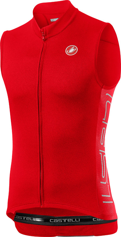 Castelli Entrata V mouwloos fietsshirt rood heren 20020-656