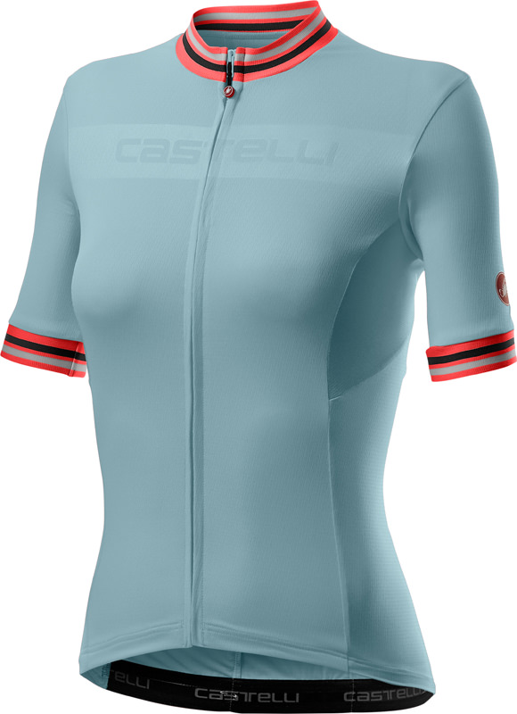 Castelli Promessa 3 korte mouw fietsshirt lichtblauw dames 20066-486