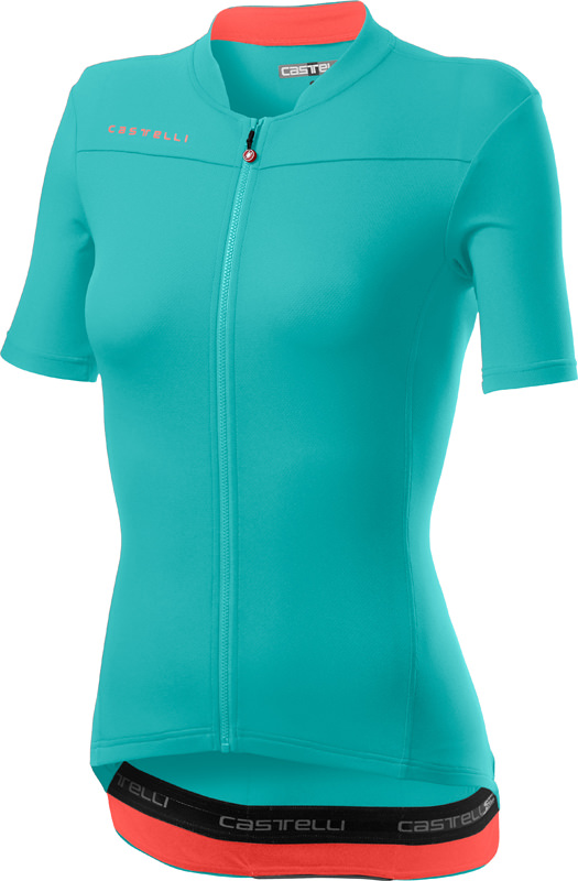 Castelli Anima 3 korte mouw fietsshirt lichtblauw dames 20068-468