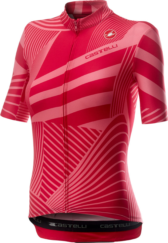 Castelli Sublime korte mouw fietsshirt roze dames 20071-011