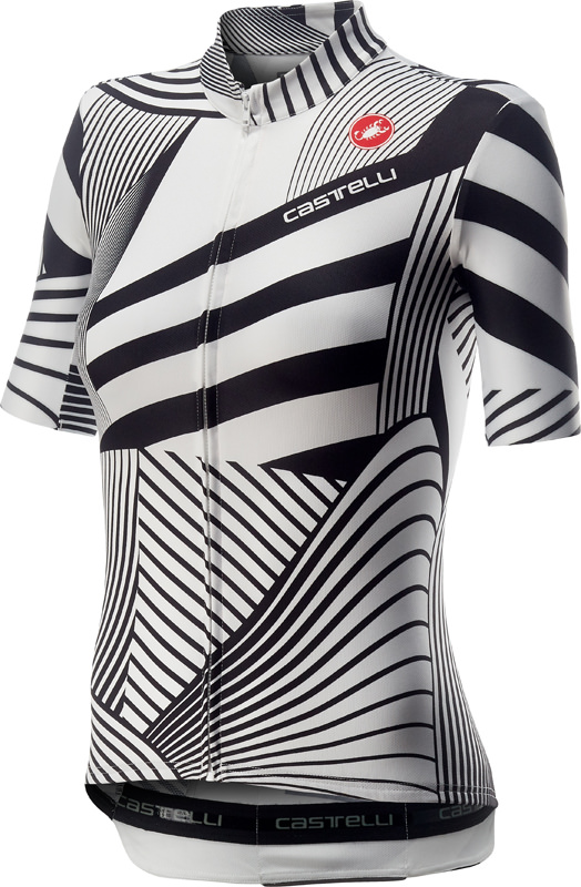 Castelli Sublime korte mouw fietsshirt wit/zwart dames 20071-101