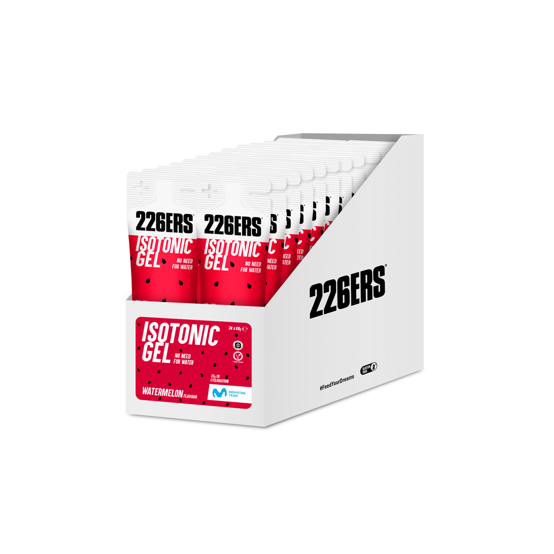 266ers Isotonic Gel Watermelon 24x68 gram 5476