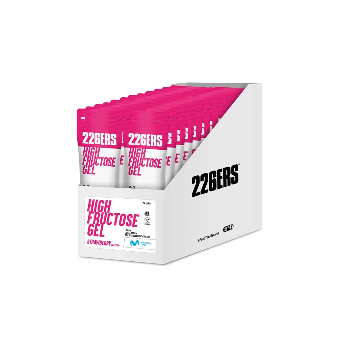 266ers High Fructose gel aardbei 24x80 gram 5655